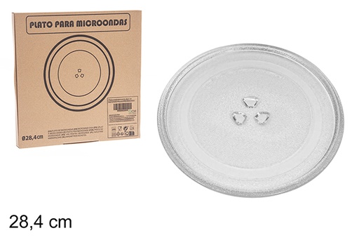 [123202] Plato cristal microondas 28,4 cm