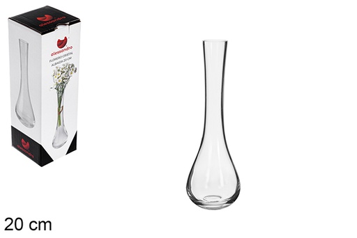 [123239] Vase en verre Albaida 20 cm