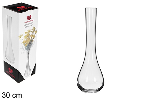 [123241] Florero cristal Albaida 30 cm