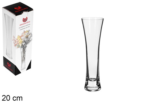 [123243] Vaso de vidro havana 20 cm