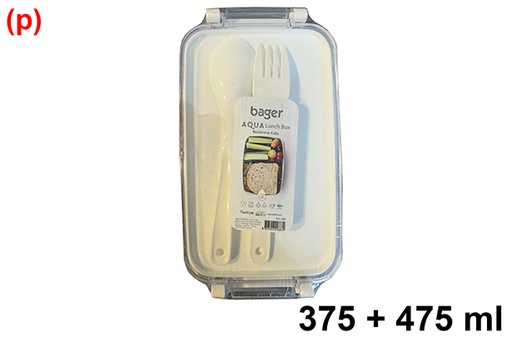 [123251] Lunch box Aqua (375+475 ml)