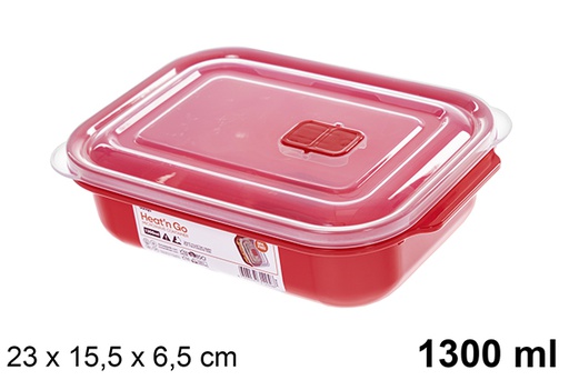 [123262] Lancheira plástica retangular 1300ml