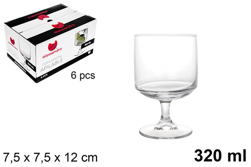 [123271] Copa cristal apilable 320 ml