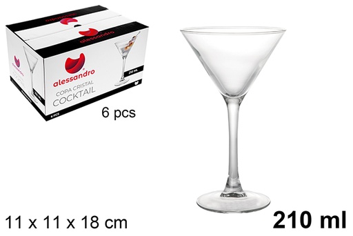 [123272] Crystal Cocktail Glass 210 ml