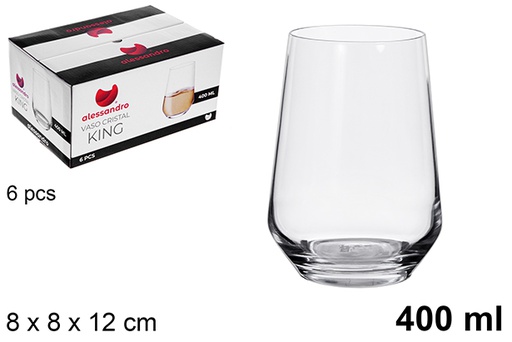 [123276] Vaso cristal king 400 ml