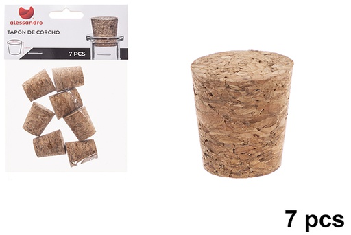 [123285] Cork stopper 7 pieces