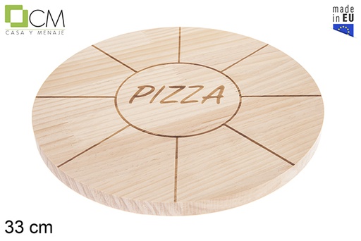 [123287] Piatto per pizza in legno 33 cm