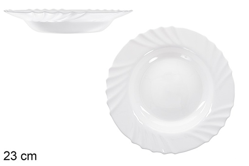 [123310] Piatto Clariano in opale profondo 23 cm