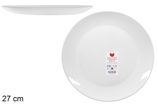 [123312] Albaida flat opal plate 27 cm