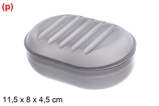 [123332] Plastic soap dish, color 11.5x8x4.5cm