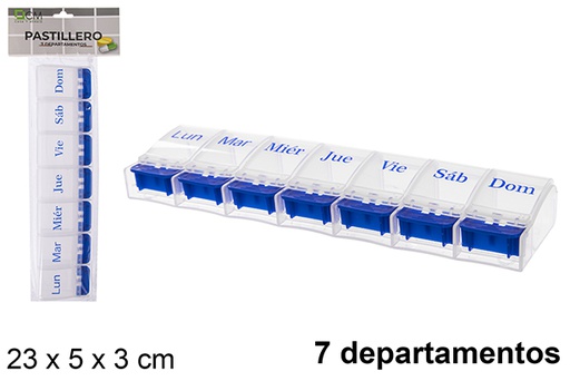 [123347] Weekly plastic pill box 7 departments