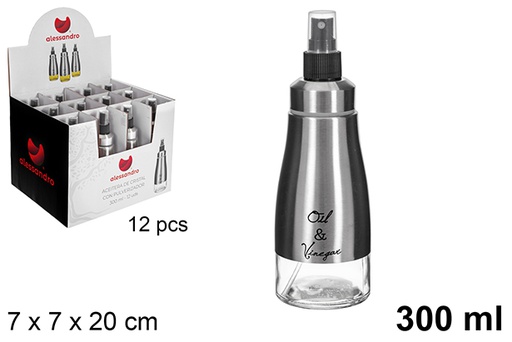 [123381] Aceitera cristal con pulverizador 300 ml