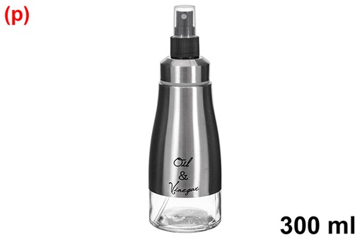 [123381] Glass oil bottle with sprayer 300 ml