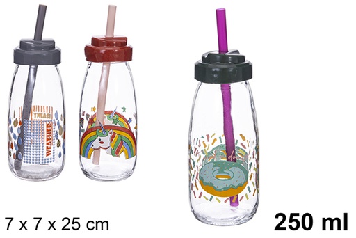 [123473] Bottle with straw 