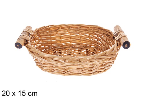 [123585] Panier à miel ovale Vinalma 20x15 cm