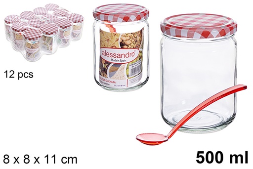 [123685] Barattolo di vetro 500ml