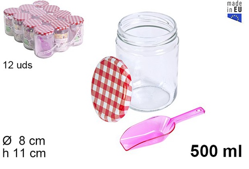 [123685] Kitchen glass pot 500ml