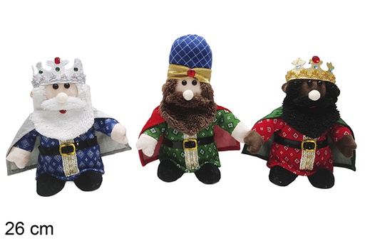 [123790] Three Wise Men seated assorted 26 cm