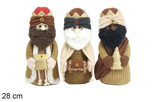 [123794] Reyes magos sentado 26 cm