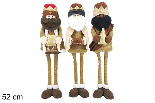 [123795] Três Reis Magos sentados, 52 cm