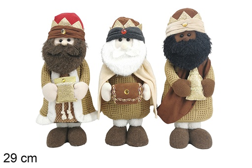 [123796] Reyes magos sentado 26 cm