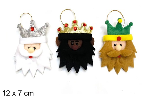 [123801] Reyes magos sentado 26 cm