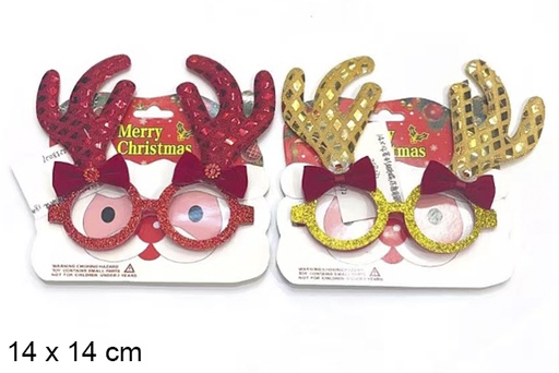 [123808] Gafas Navidad 14x14 cm