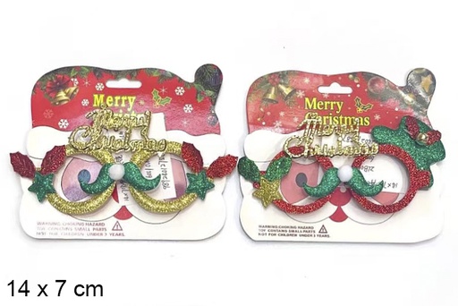 [123809] Gafas Navidad 14x7 cm