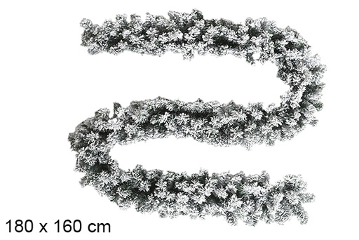 [123816] Decorative snowy branch for Christmas, 180x160 cm