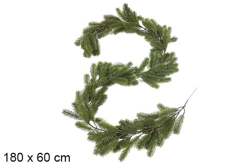 [123821] Ramo de pinheiro verde decorativo para o Natal, 180x60 cm