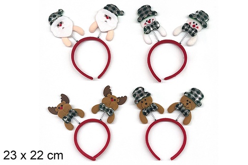 [123841] Diadema Navidad surtidos 23x22 cm
