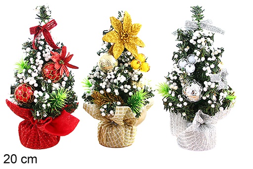 [123873] Árbol Navidad base lino 20 cm