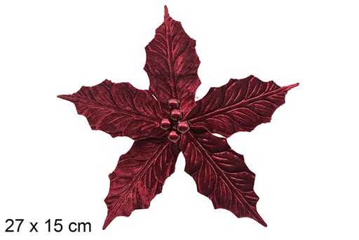 [123876] Flor roja Navidad 27x15 cm