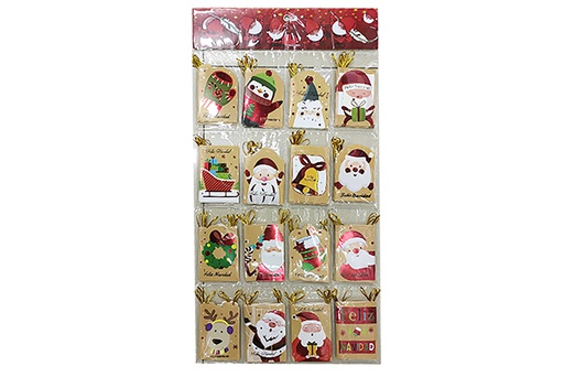 [123893] Pack of 9 assorted Christmas greeting cards