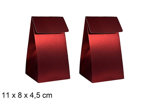 [123946] Set 2 bolsas roja de regalo Navidad 11x8x4.5 cm