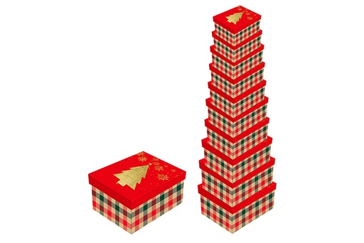 [123964] Pack 10 cajas cartón Navidad decorada 37.5x29x16 cm-2