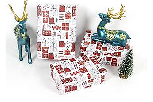 [123975] Pack 3 cajas cartón Navidad decorada 23x16x9.5 cm-1