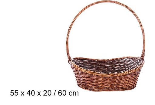 [103254] Mahogany wickeer basket 60 cm 