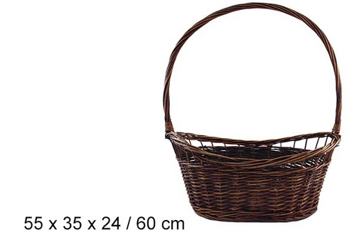 [103261] Cesta navideña caoba 60 cm