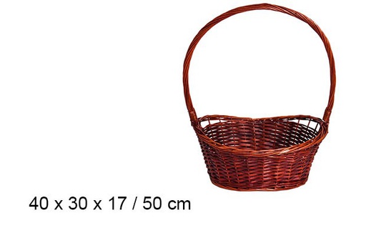 [103265] Cesta navideña caoba 50 cm