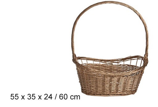 [103308] Panier de Noël doré 60 cm