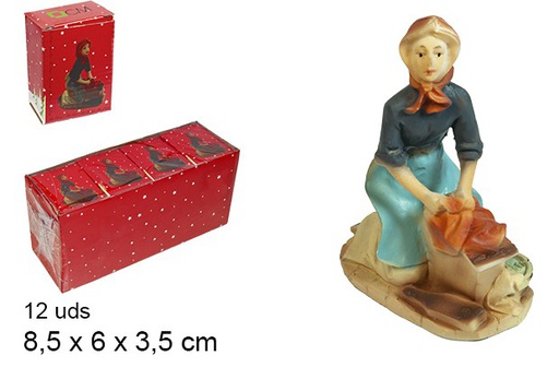 [103437] Resin shepherdess washerwoman 8,5 cm