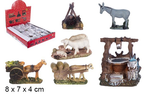 [103473] Assorted resin nativity scene accessories