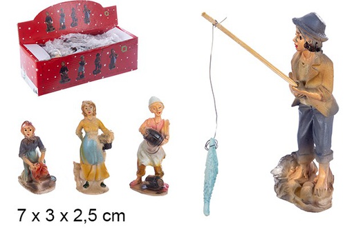 [103476] Assortiment de figurines de la Nativité en résine - 2