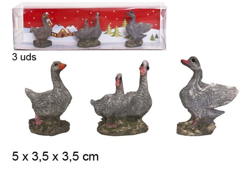 [103497] Pack 3 patos resina