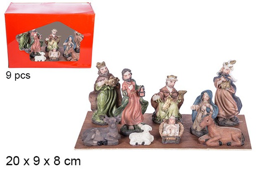 [103518] Pack 9 pieces Nativity box PVC