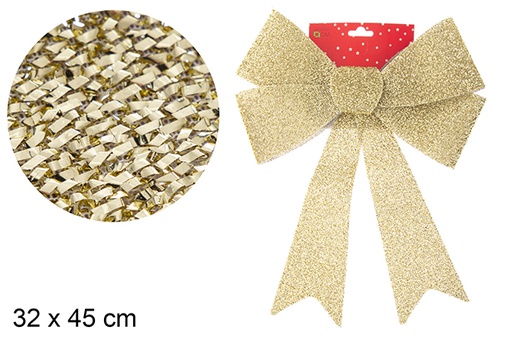 [103525] Lazo Navidad oro 32x45 cm