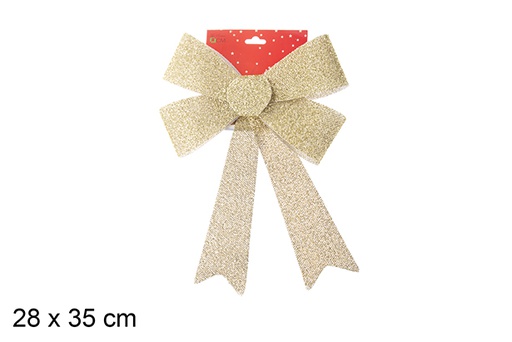 [103531] Gold Christmas bow 28x35 cm