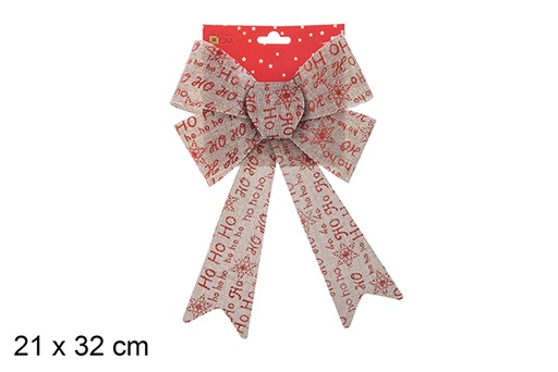 [103533] Gold Christmas bow 21x32 cm