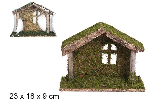 [103561] Cabane en bois 23x18 cm